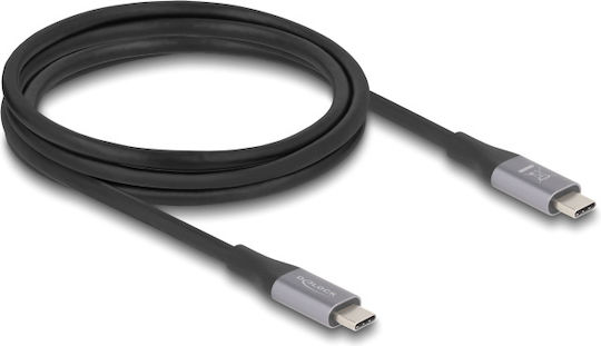 DeLock USB 4 Video Cable USB-C male - USB-C 240W PD Μαύρο 2m 81192