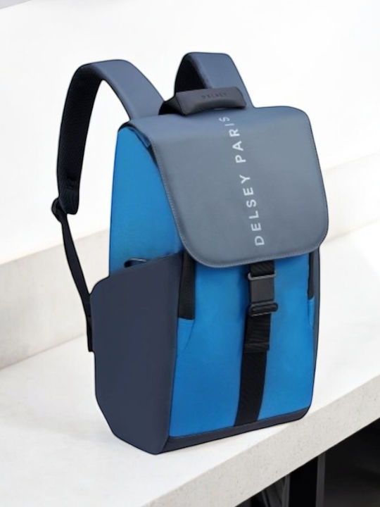 Delsey Securflap Τσάντα Πλάτης 15.6" Μπλε