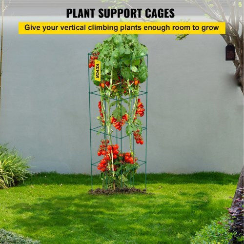 Vevor Tomato Cages 10pcs Green Plant Support Towers 46.1" Fxkzdfqzz12468sd0v0