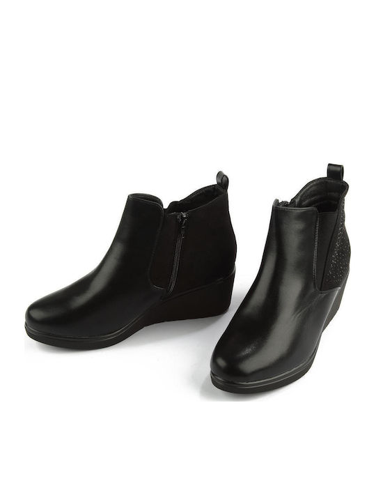 Women's Ankle Boots with Medium Heel Black
