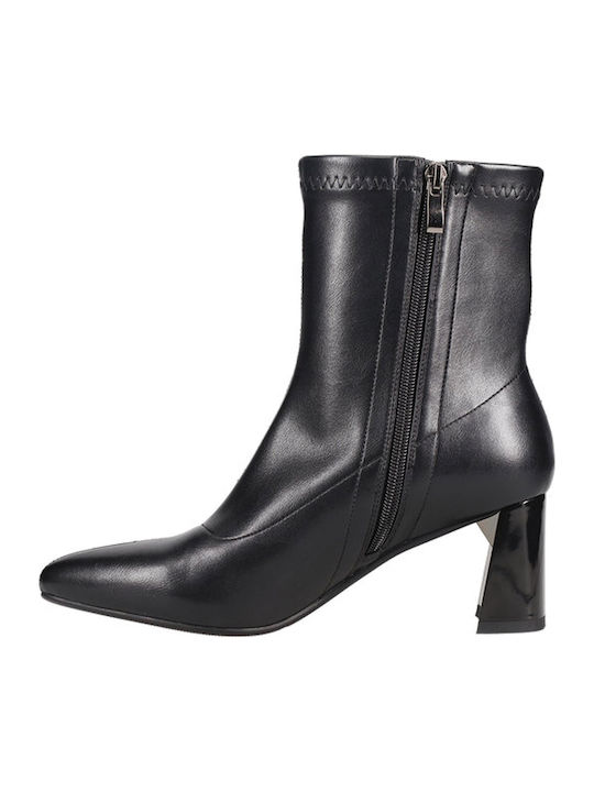 Women's Ankle Boots with Medium Heel Black