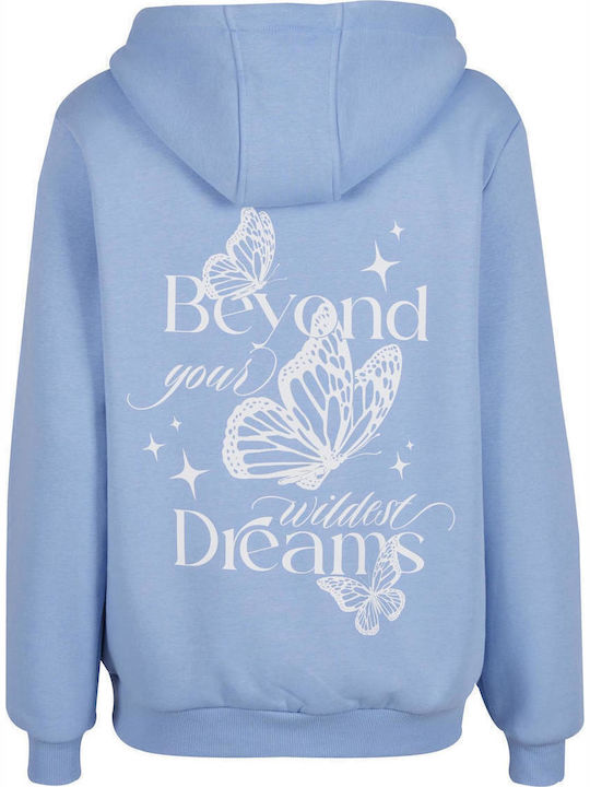 Γυναικείο Φούτερ με Κουκούλα Powder Blue