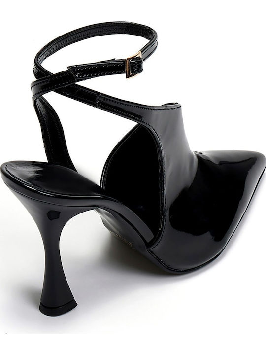 Pumps mit Riemchen Schwarz