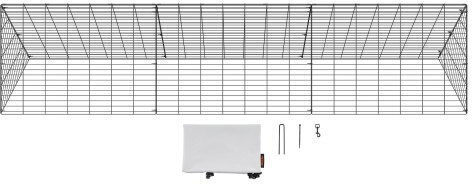 Vevor Metallic Poultry Coop L3 x W0.71 x H0.61m