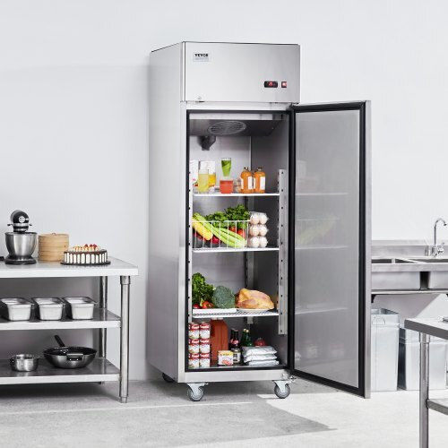 Επαγγελματικό Ψυγείο Vevor 20.12 Cu.ft Όρθιο Μονόπορτο Αυτόματη Απόψυξη 3 Ράφια 28.4-46.4°f 4 Ρόδες Lssyljmclzdmv1hkov2