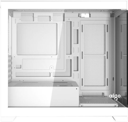 Darkflash C218M Gaming Midi Tower Computer Case with Window Panel White