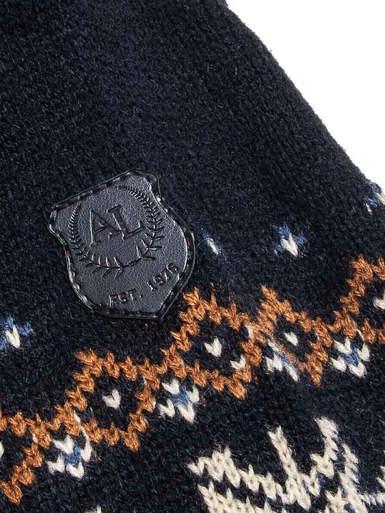Παιδική Ζακέτα Πλεκτή με Κουκούλα Navy Μπλε