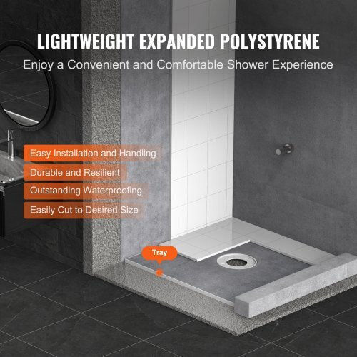 Vevor Ceramic Shower 91.4x91.4cm