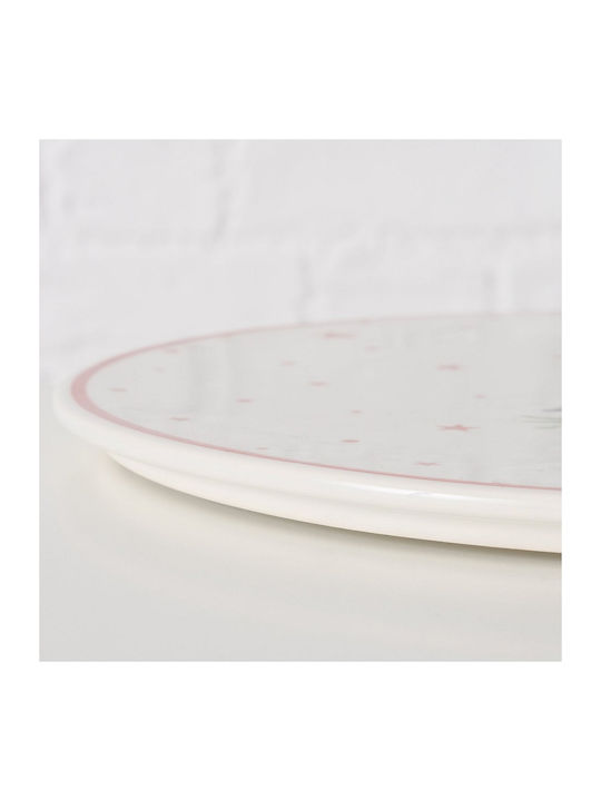MSA Set Weihnachtliche Platten Porzellan Weiß D30cm. 2Stück