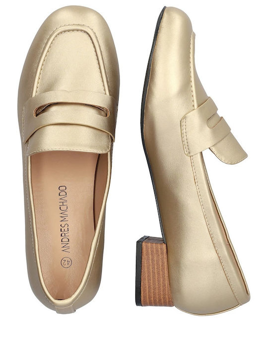 Damen Loafers in Gold Farbe