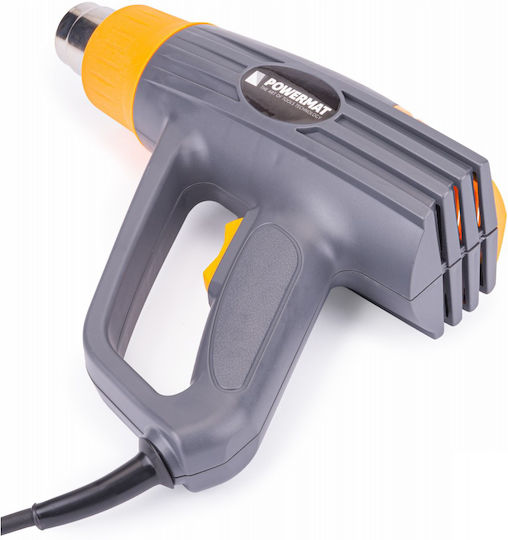 Powermat Πιστόλι Θερμού Αέρα 2000W με Ρύθμιση Θερμοκρασίας εως και 600°C
