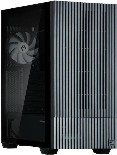 Zalman Z10 DS Gaming Midi-Turm Computergehäuse mit Seitenfenster Schwarz