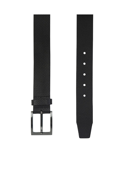 Dors Men's Leather Belt Black