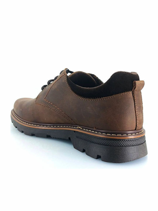 Men's Leather Casual Shoes Brown