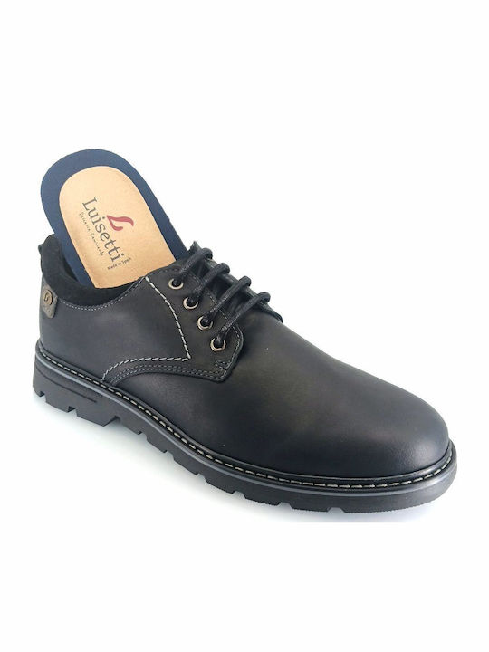 Men's Leather Casual Shoes Black