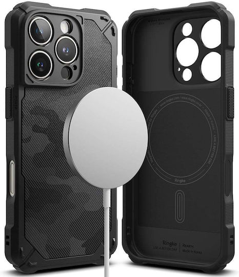 Ringke Rugged Gear Magsafe Back Cover Durable Black (iPhone 16 Pro)