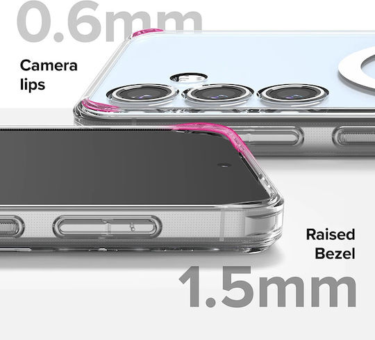 Ringke Fusion Magsafe Umschlag Rückseite Silikon Transparent (Galaxy S24 FE)
