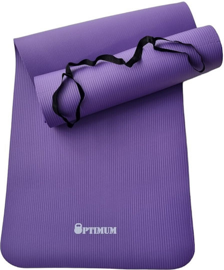 Optimum Yoga/Pilates Mat Purple (183x61x1.5cm)