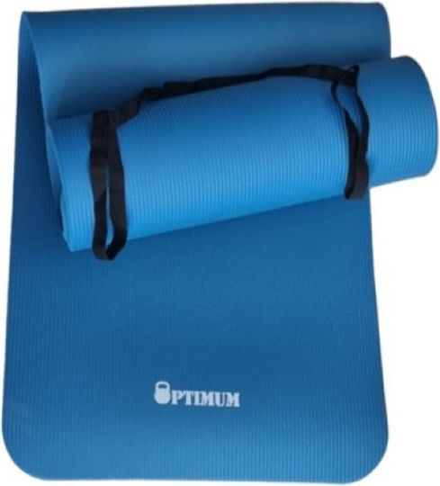 Optimum Yoga/Pilates Mat Blue (183x61x1.5cm)