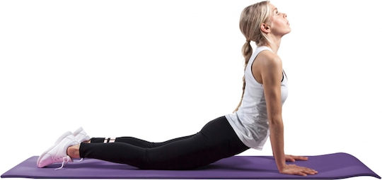 Optimum Στρώμα Γυμναστικής Pilates Μωβ (183x61x1.5cm)