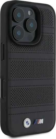 BMW M Perforated And Stitched Line Magsafe Umschlag Rückseite Kunststoff Schwarz (iPhone 17 Pro Max / iPhone 17 Pro / iPhone 16 Pro Max)
