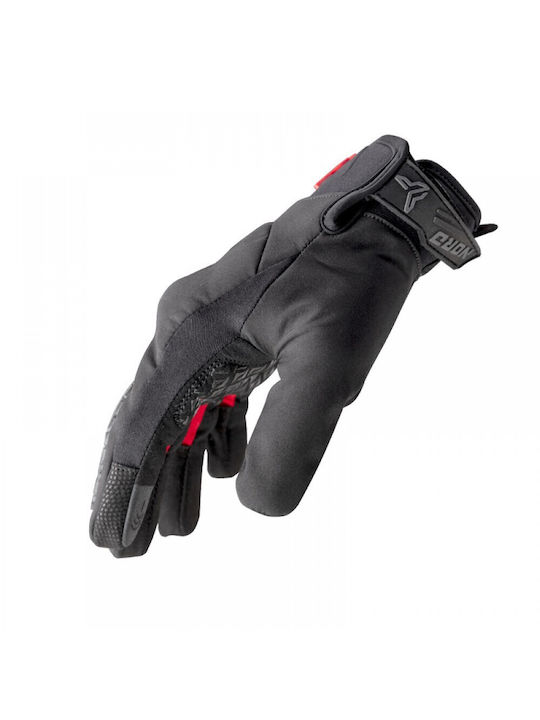 Nordcode Glenn Evo Winter Men's Motorcycle Gloves Neoprene Black/Red
