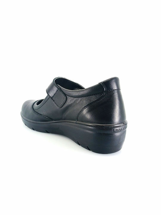 Leather Ballerinas Black