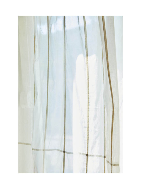 Calma House Curtain with Tab Top Roma Ecru 140x280cm