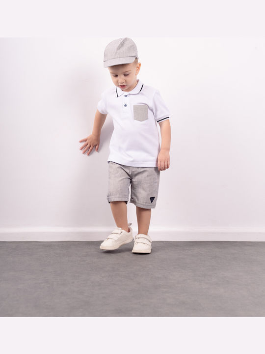 Set pentru copii cu șorturi Vară 3buc White