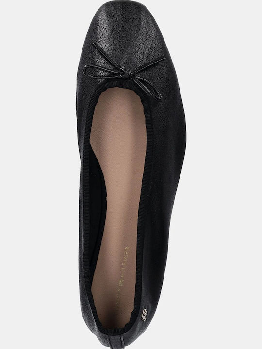 Leather Ballerinas Black