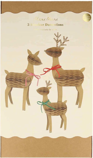 Meri Meri Weihnachtliche Figur Rentier 3Stück