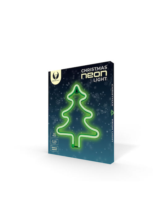 Neon Kactus Illuminated Christmas Plastic Figure Height 25cm 3pcs