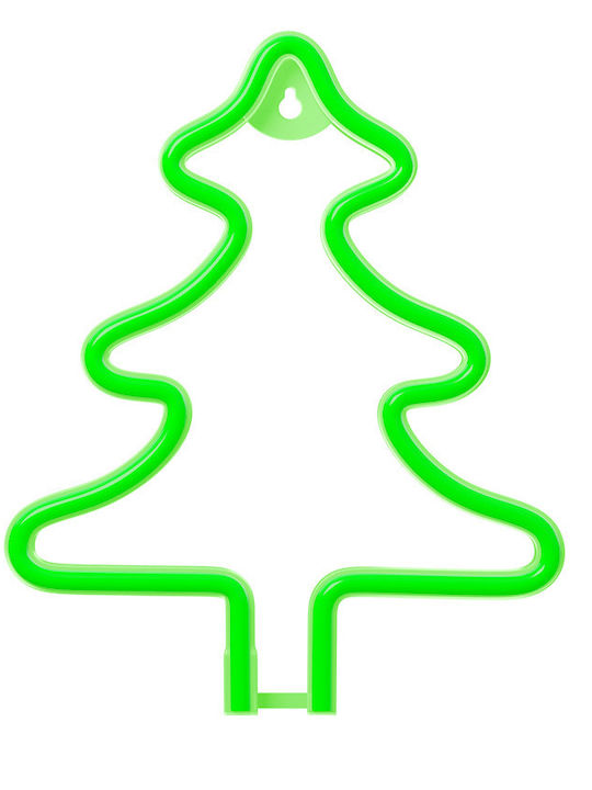 Neon Kactus Illuminated Christmas Plastic Figure Height 25cm 3pcs