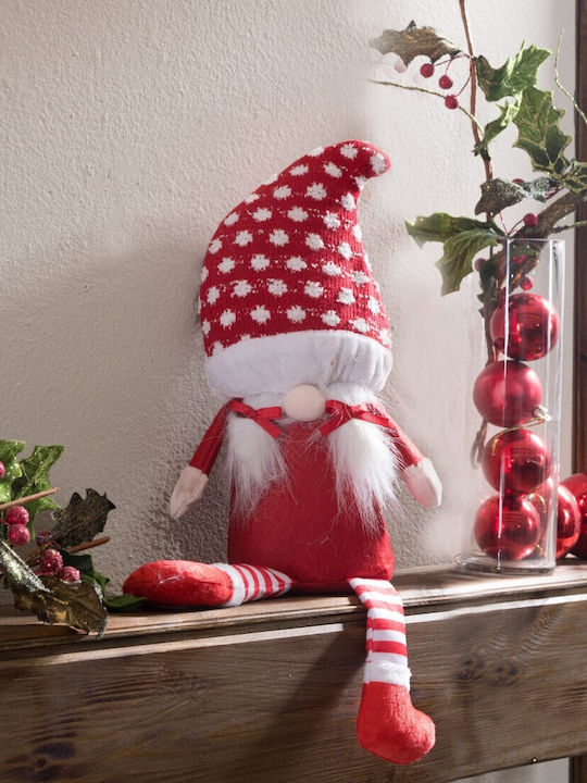 Teoran Christmas Figure Elf Red Length 8cm