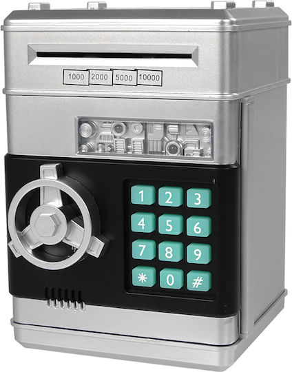 Leantoys Electronic Safe Piggy Bank Saving Silver Code 9689783 5904204757225