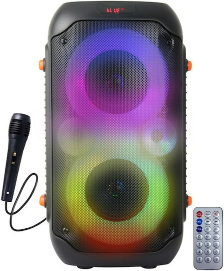 Esperanza Karaoke System with a Wired Microphone in Black Color