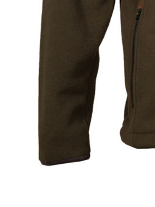 Toxotis Active Wear Hunting Cardigan Fleece Khaki