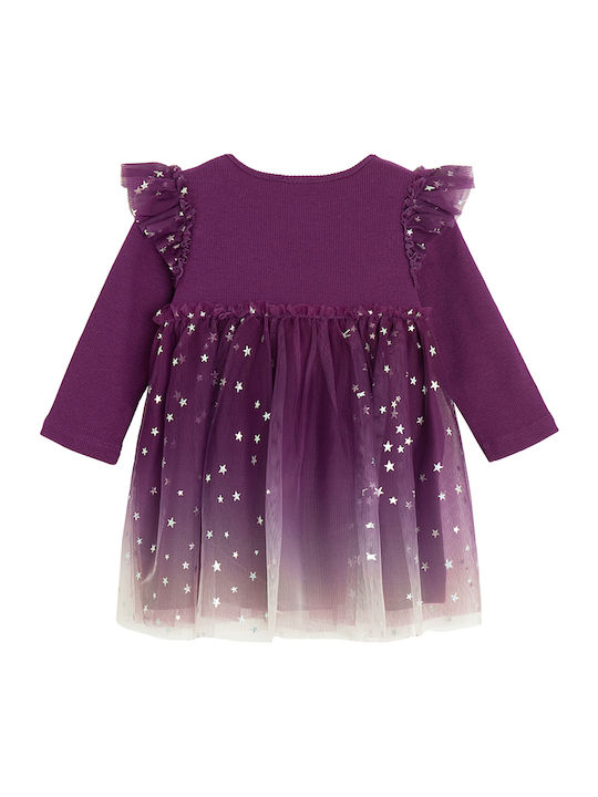 Rochie pentru Copii Mânecă lungă Din tul Violet