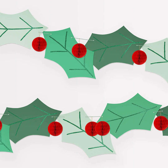Meri Meri Christmas Garland Green 240cm 1pc