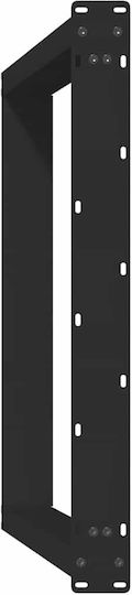 Vidaxl Tischbeine U-Form 2 Stk. Schwarz 80 x 72-73 cm Stahl Schwarz