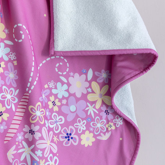 Πετσέτα Θαλάσσης 2 Οψεων 70x140 Nima Kids Anabella Pink 100% Βαμβακερό