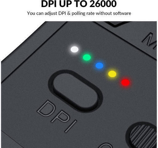 Keychron M3-A1 Ασύρματο RGB Gaming Ποντίκι 26000 DPI Μαύρο