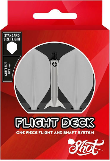Shot Flight Deck One Piece Purple In Between No.2 Пера за дартс, Φτερά για Βελάκια Дартс