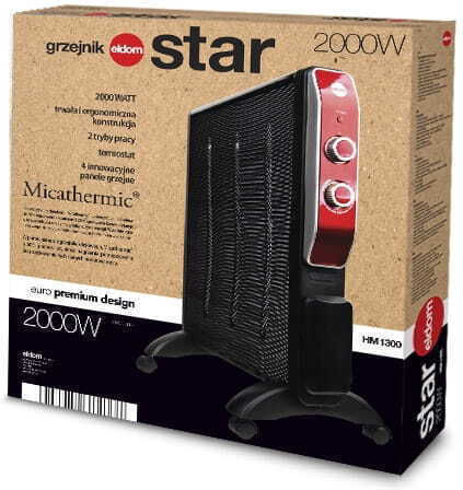 Eldom Convectoare pardoseală 2000W Mica Negru