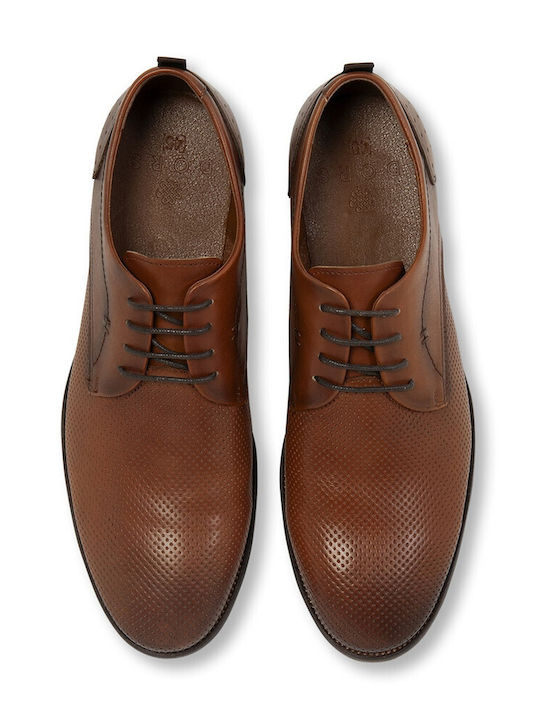 Dors Men's Leather Oxfords Brown