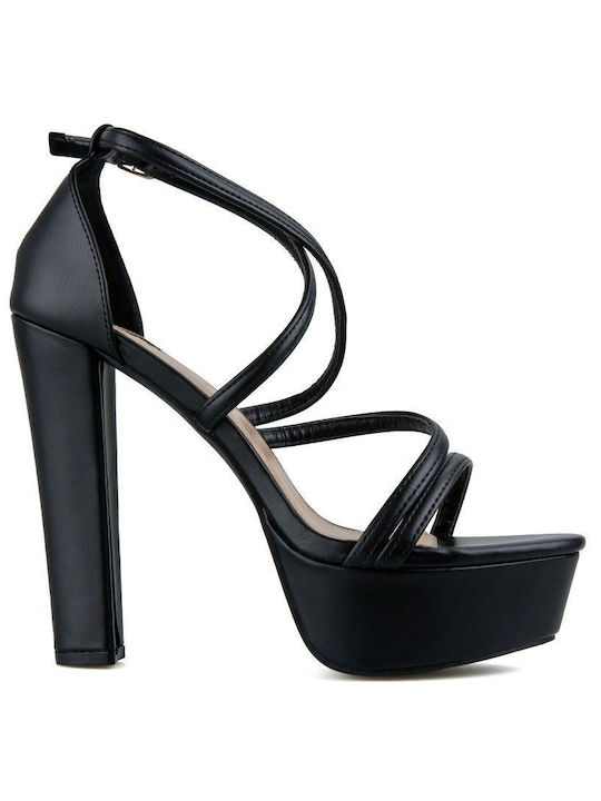 Black Sandal with Thick Takun Black