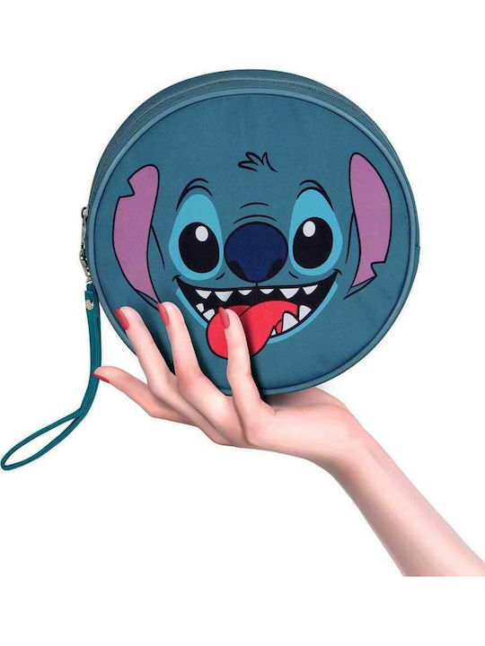Toiletry Bag Stitch in Blue color 21cm