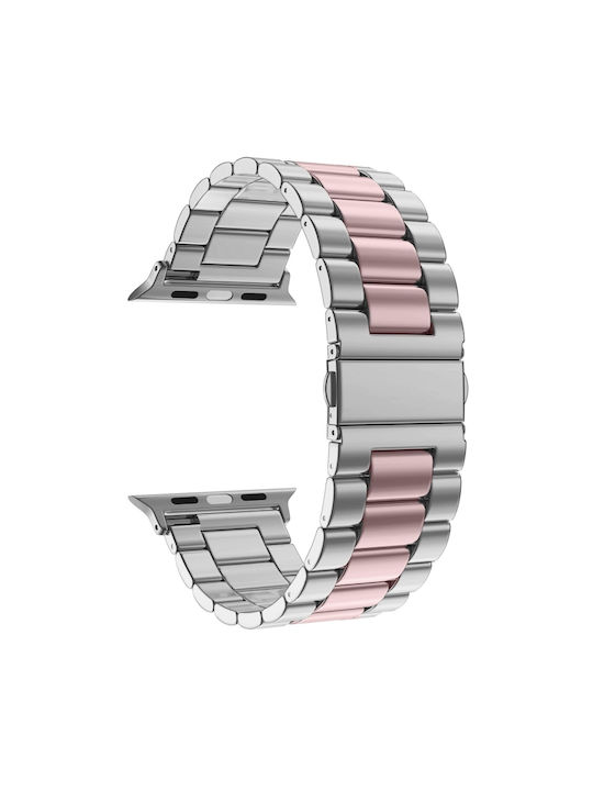Curea Oțel inoxidabil Argintiu (Galaxy Watch UltraApple Watch 44/45/46mm/Ultra 49mm)