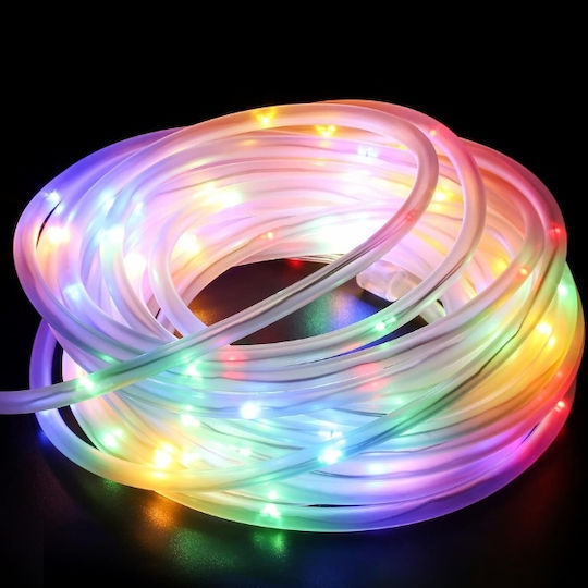 Φωτοσωλήνας 150 Λαμπάκια Μπαταρίας RGB 15m