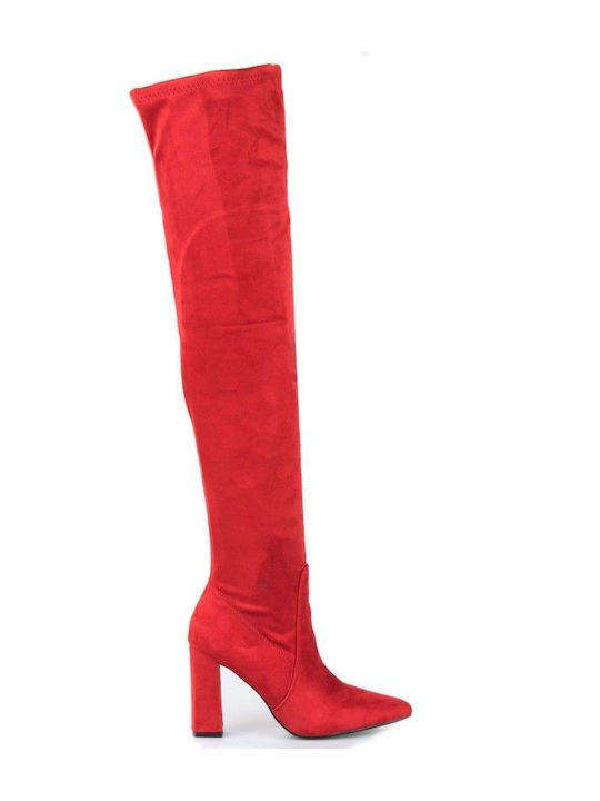 Silia D Women's Boots Over the Knee Red